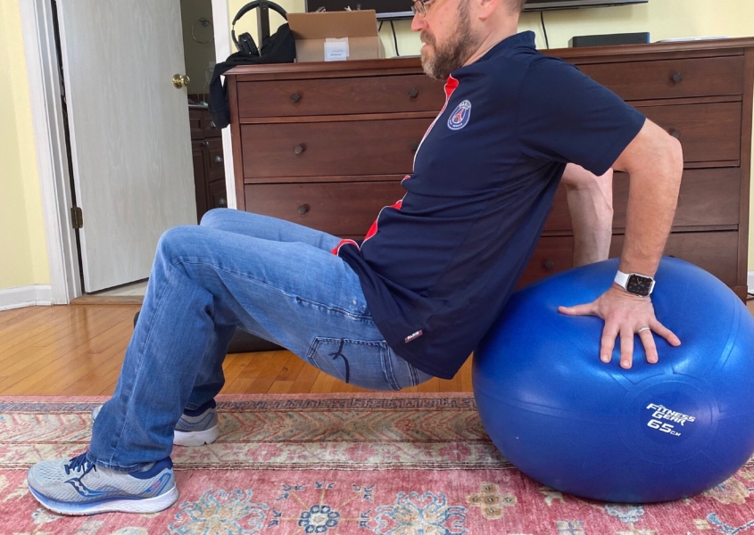 stability ball at home