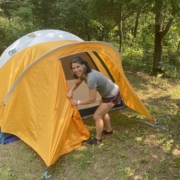 heather tent camping
